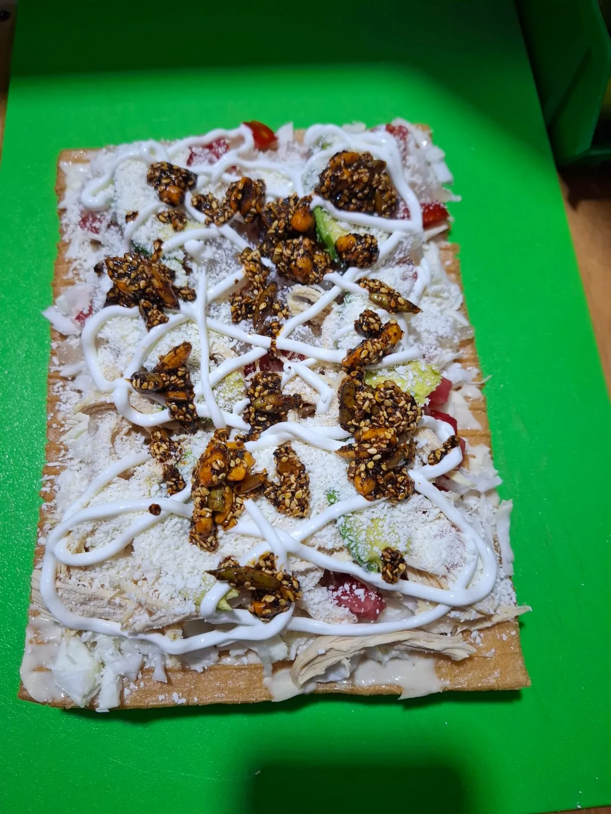 Tostada de dorilocos preparada